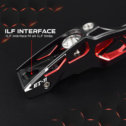 Nika ET11 25" Recurve Riser - Two Tone - Right Handed