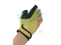 White Feather Bow hand protector glove for longbow
