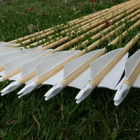 Premium wooden arrows - traditional and longbow archery