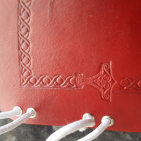 Handcrafted Leather Bracer - Standard - Dragon/Hammer stamps