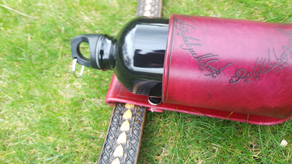 Hand Made Leather Bottle / Drinks Carrier - Lord of the Rings