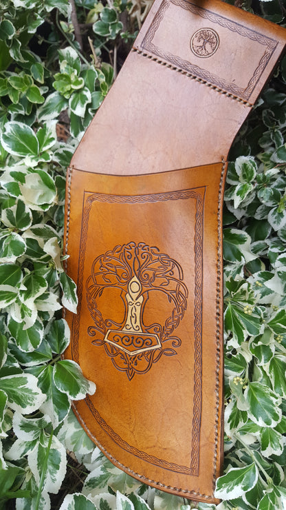 Side Hip Quiver - Tree of Life with Mjolnir