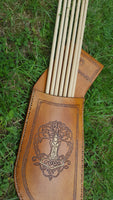 Side Hip Quiver - Tree of Life with Mjolnir
