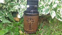 Custom Made leather bottle carrier
