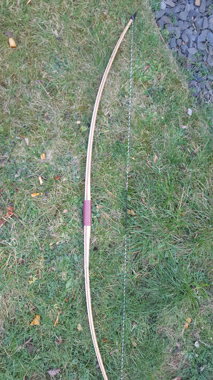 Tri Laminate Longbow - Lemonwood, Ipe, Hickory - 72" - 35# @ 28" - SOLD