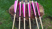 Premium wooden arrows - traditional and longbow archery
